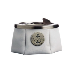 Пепельница нескользящая Marine Business синяя, нерж. сталь и исск. замша (10254688)